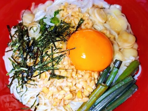 納豆卵☆麺